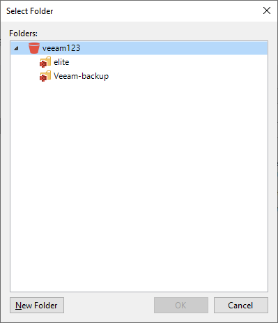 veeam 10 - select-folder