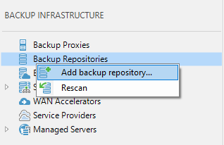 veeam 3 - add-backup-repository