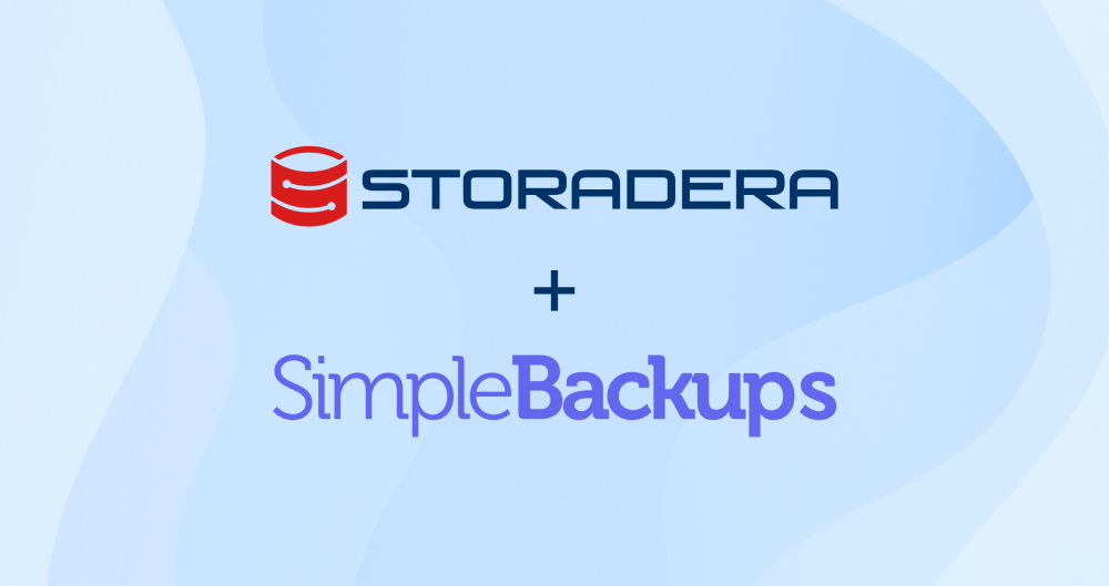 SimpleBackups and Storadera Integrate to Provide a Simple Way to Automate Your Backups